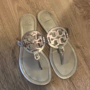 Tory Burch metallic sandals